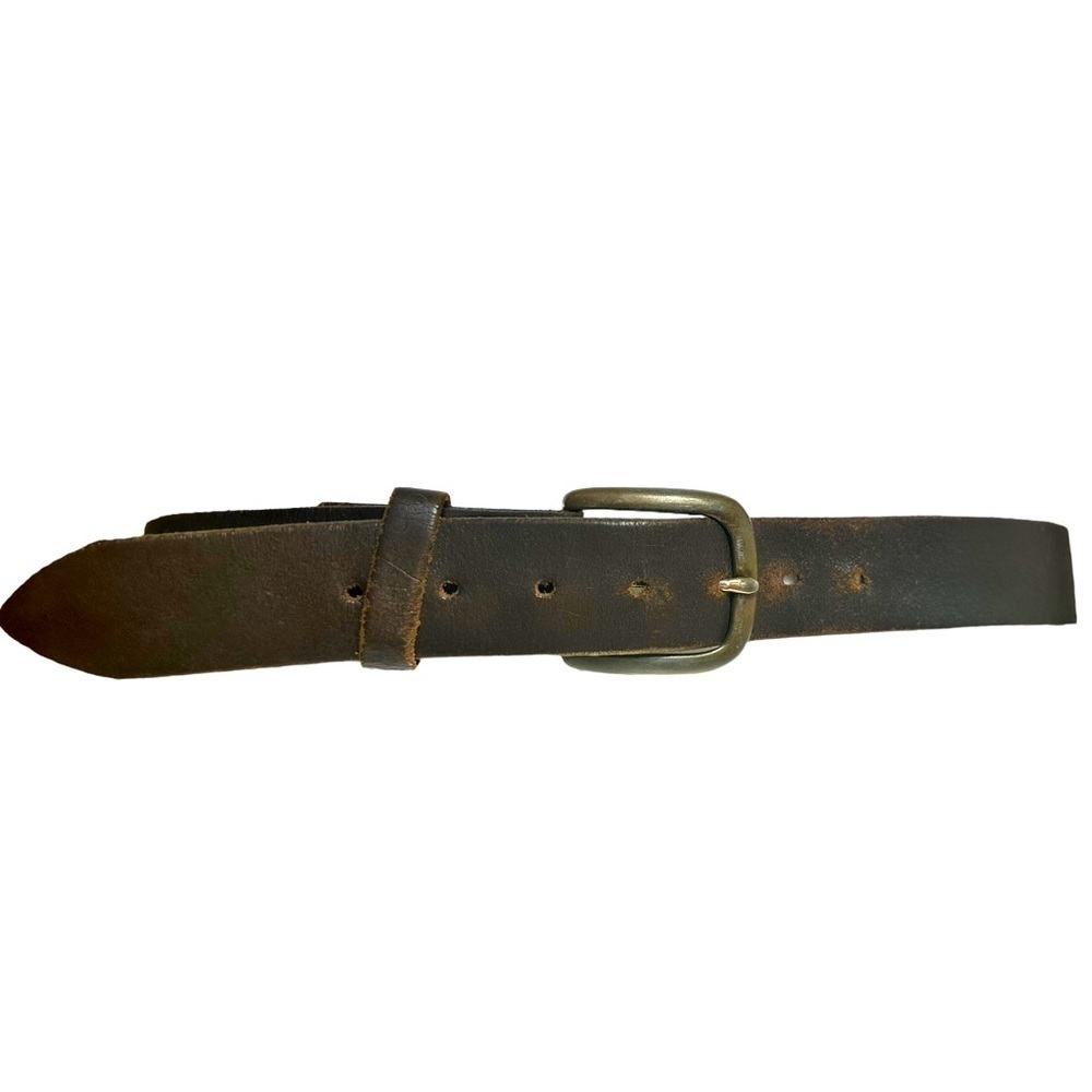 Vtg Mens Levi's Belt Split CowhideUSA Sz 38/85 Distressed Grunge Paint Work‌‌‌